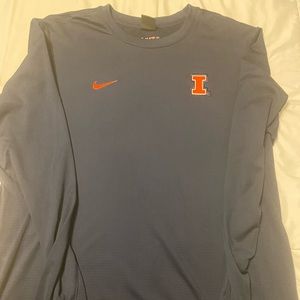 Nike University of Illinois on field long sleeve shirt